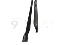 Load image into Gallery viewer, CARBON FIBER SIDE SKIRT EXTENSIONS (FORD MUSTANG ECOBOOST & GT 2018-2023)