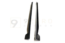 Load image into Gallery viewer, CARBON FIBER SIDE SKIRT EXTENSIONS (FORD MUSTANG ECOBOOST & GT 2018-2023)