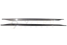 Load image into Gallery viewer, CARBON FIBER SIDE SKIRTS (FORD MUSTANG ECOBOOST & GT 2018-2023)