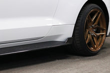 Load image into Gallery viewer, CARBON FIBER SIDE SKIRT EXTENSIONS (FORD MUSTANG ECOBOOST & GT 2018-2023)