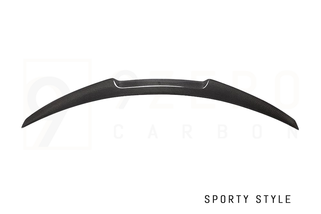 CARBON FIBER REAR SPOILERS (OEM/QV STYLE - SPORTY - DUCKBILL) (ALFA ROMEO GIULIA 2.0L & 2.9L QV)