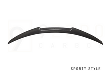 Load image into Gallery viewer, CARBON FIBER REAR SPOILERS (OEM/QV STYLE - SPORTY - DUCKBILL) (ALFA ROMEO GIULIA 2.0L & 2.9L QV)