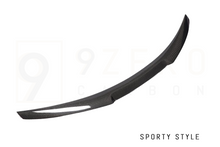 Load image into Gallery viewer, CARBON FIBER REAR SPOILERS (OEM/QV STYLE - SPORTY - DUCKBILL) (ALFA ROMEO GIULIA 2.0L & 2.9L QV)