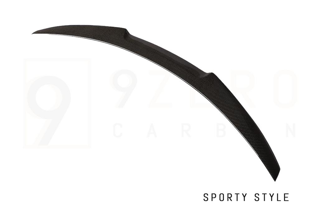 CARBON FIBER REAR SPOILERS (OEM/QV STYLE - SPORTY - DUCKBILL) (ALFA ROMEO GIULIA 2.0L & 2.9L QV)