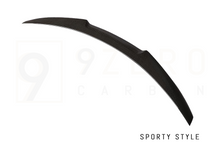 Load image into Gallery viewer, CARBON FIBER REAR SPOILERS (OEM/QV STYLE - SPORTY - DUCKBILL) (ALFA ROMEO GIULIA 2.0L & 2.9L QV)