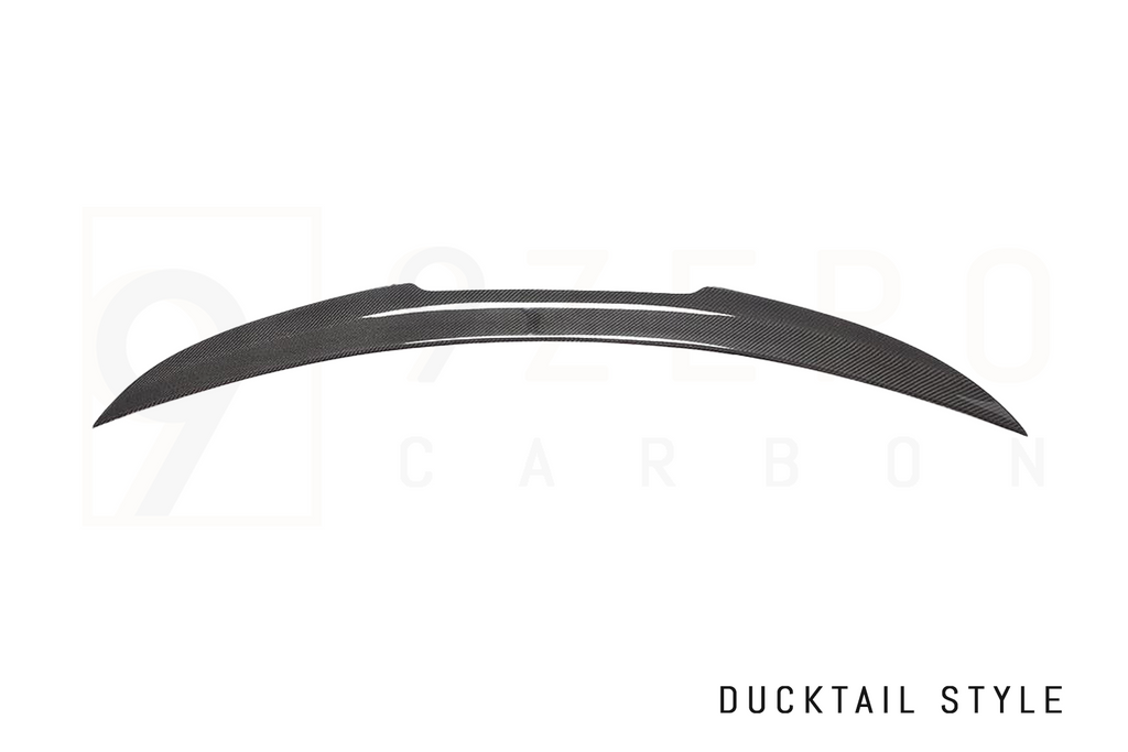 CARBON FIBER REAR SPOILERS (OEM/QV STYLE - SPORTY - DUCKBILL) (ALFA ROMEO GIULIA 2.0L & 2.9L QV)