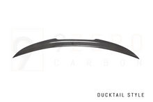 Load image into Gallery viewer, CARBON FIBER REAR SPOILERS (OEM/QV STYLE - SPORTY - DUCKBILL) (ALFA ROMEO GIULIA 2.0L & 2.9L QV)