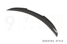 Load image into Gallery viewer, CARBON FIBER REAR SPOILERS (OEM/QV STYLE - SPORTY - DUCKBILL) (ALFA ROMEO GIULIA 2.0L & 2.9L QV)