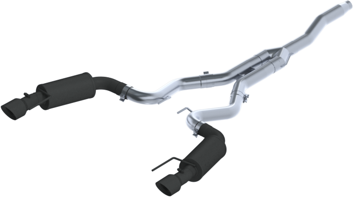 MBRP 3 INCH BLACK COATED CAT BACK EXHAUST (ECOBOOST MUSTANG 2015-2023)