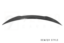Load image into Gallery viewer, CARBON FIBER REAR SPOILERS (OEM/QV STYLE - SPORTY - DUCKBILL) (ALFA ROMEO GIULIA 2.0L & 2.9L QV)