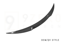 Load image into Gallery viewer, CARBON FIBER REAR SPOILERS (OEM/QV STYLE - SPORTY - DUCKBILL) (ALFA ROMEO GIULIA 2.0L & 2.9L QV)