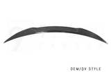 CARBON FIBER REAR SPOILERS (OEM/QV STYLE - SPORTY - DUCKBILL) (ALFA ROMEO GIULIA 2.0L & 2.9L QV)