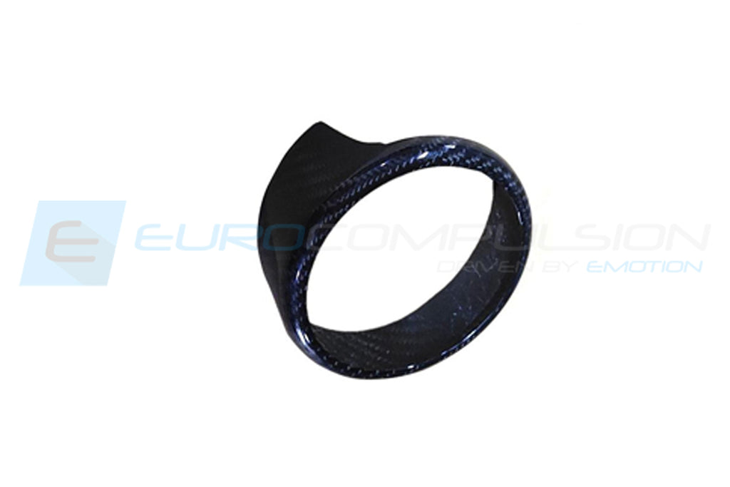 CARBON FIBER ALFA ROMEO FRONT EMBLEM COVER (ALFA ROMEO GIULIA 2.0L & GIULIA 2.9L QV)