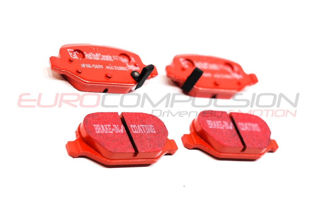 EBC RED BRAKE PADS (FIAT 500 ABARTH/500T) - EUROCOMPULSION