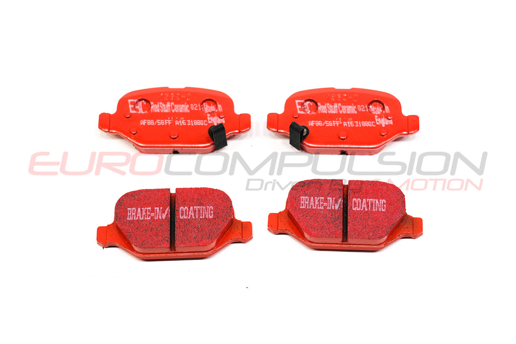 EBC RED BRAKE PADS (FIAT 500 ABARTH/500T) - EUROCOMPULSION