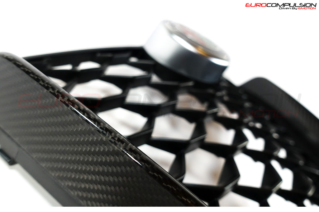 GENUINE ALFA ROMEO CARBON FIBER CENTER GRILL (ALFA ROMEO GIULIA 2.0 Ti) - EUROCOMPULSION