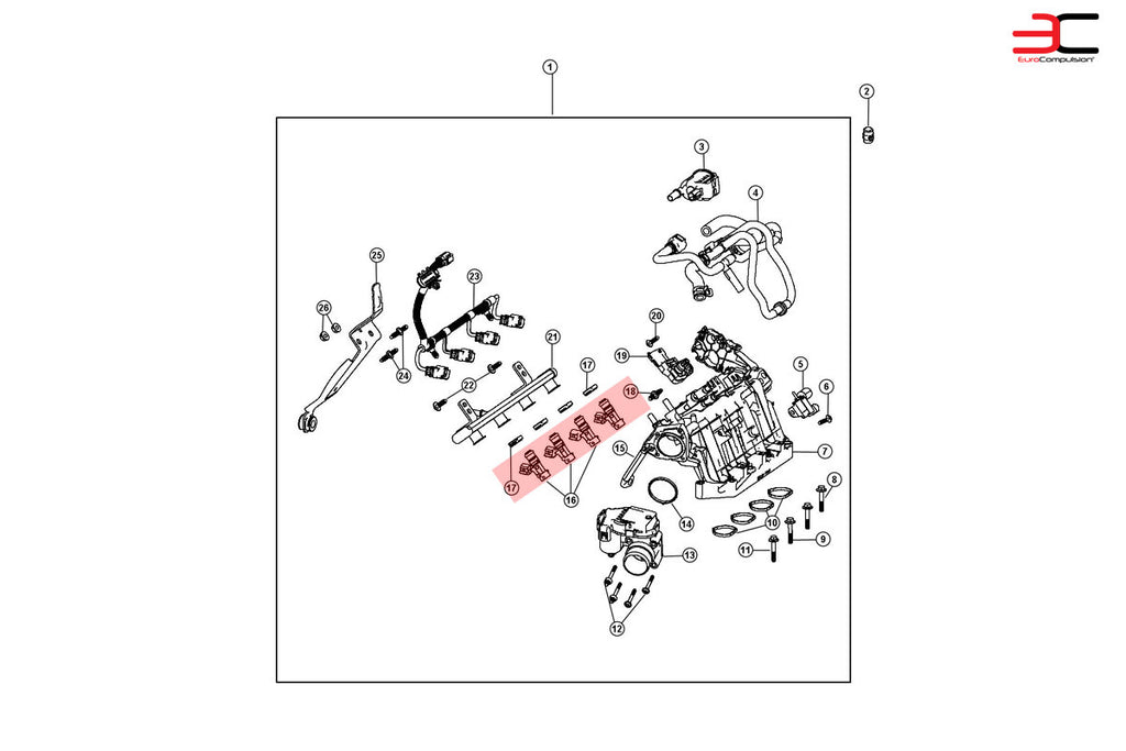 GENUINE FIAT FUEL INJECTOR SET (ABARTH/500T) - EUROCOMPULSION