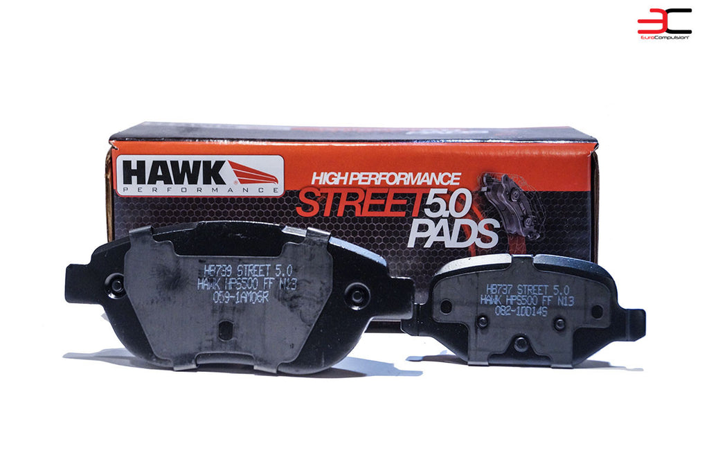 HAWK PERFORMANCE STREET 5.0 (ABARTH/500T BRAKE PADs) - EUROCOMPULSION