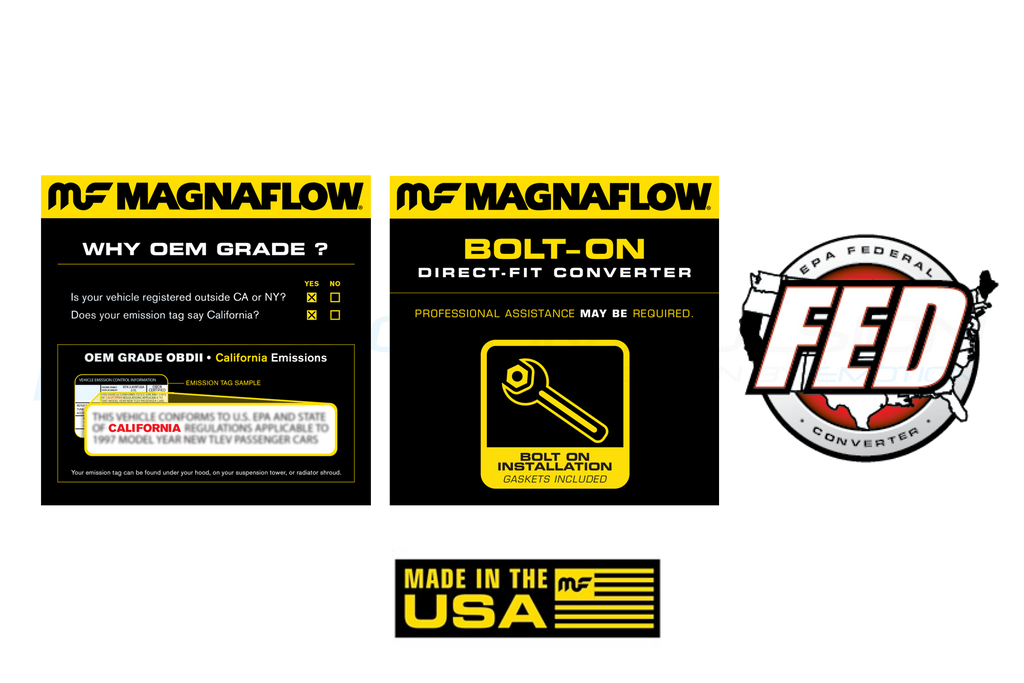 MAGNAFLOW CATTED DOWNPIPE (1.4L MULTIAIR TURBO)