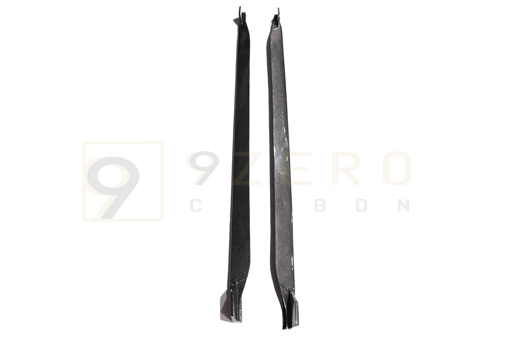 CARBON FIBER SIDE SKIRT EXTENSIONS (FORD MUSTANG ECOBOOST & GT 2018-2023)