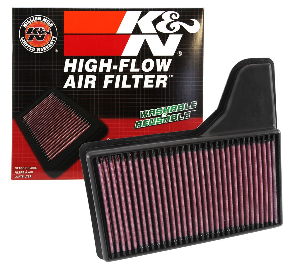 K&N REPLACEMENT AIR FILTER (FORD MUSTANG 2015-2023)