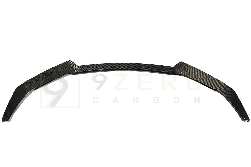 CARBON FIBER AGGRESSIVE STYLE FRONT LIP (FORD MUSTANG ECOBOOST & GT 2018-2023)