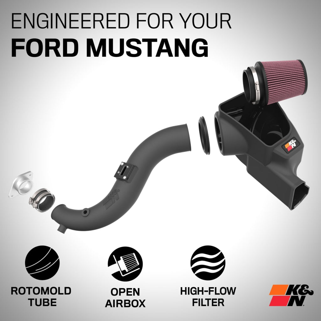 K&N COLD AIR INTAKE SYSTEM (2024+ S650 FORD MUSTANG ECOBOOST 2.3L TURBO)