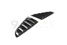 Load image into Gallery viewer, CARBON FIBER REAR SIDE WINDOW VENT LOUVERS (FORD MUSTANG ECOBOOST &amp; GT 2018-2023)