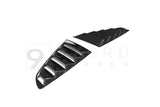 CARBON FIBER REAR SIDE WINDOW VENT LOUVERS (FORD MUSTANG ECOBOOST & GT 2018-2023)