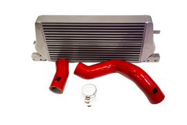 STEPPED CORE ALUMINUM INTERCOOLER CORE UPGRADE WITH INTERCOOLER HOSES (MUSTANG ECOBOOST 2015-2023)