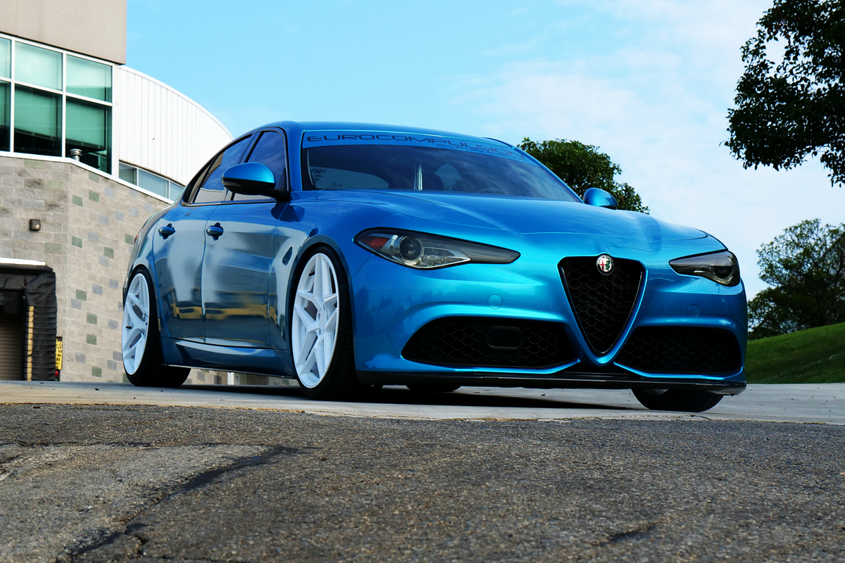 CARBON FIBER FULL FRONT LIP ALFA ROMEO GIULIA 2.0L EUROCOMPULSION