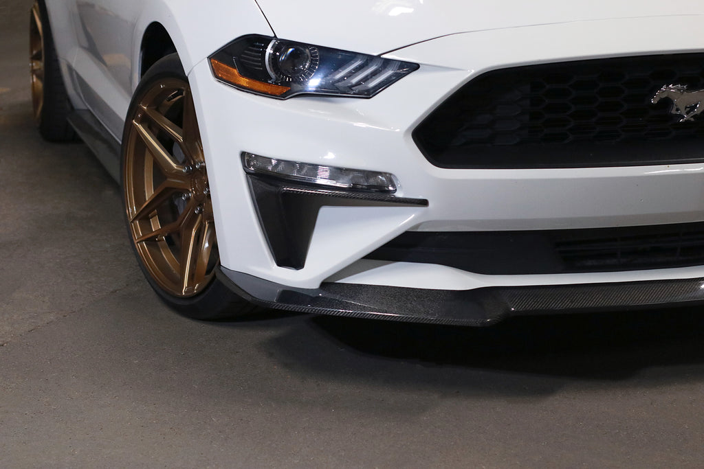 CARBON FIBER FOG LIGHT COVERS (FORD MUSTANG ECOBOOST 2018-2023)