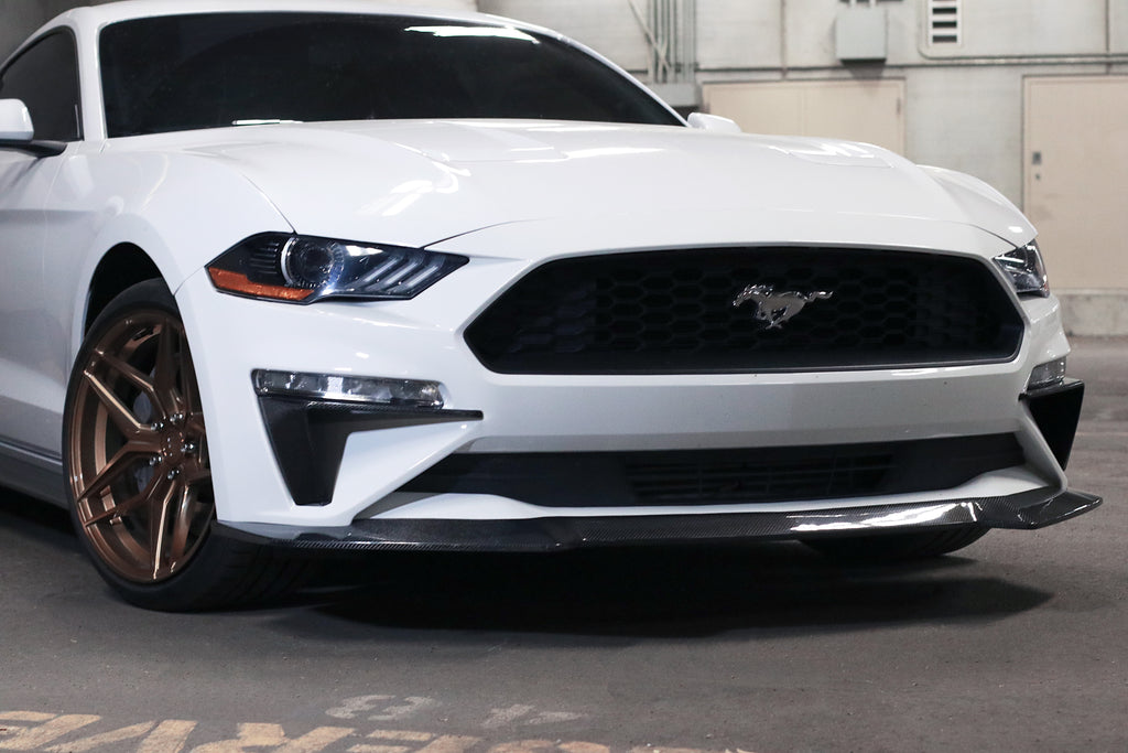 CARBON FIBER FOG LIGHT COVERS (FORD MUSTANG ECOBOOST 2018-2023)