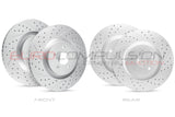 CARBON GEOMET X-DRILLED & SLOTTED ROTOR SETS (FIAT 500T/500 ABARTH)