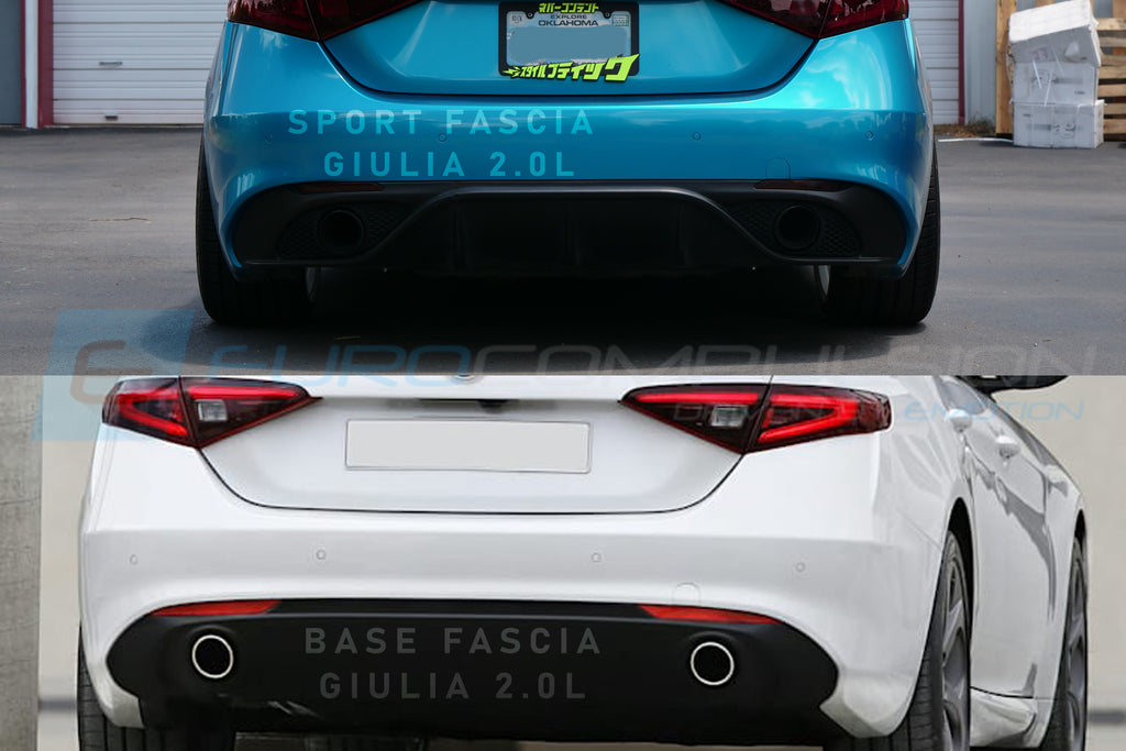 CARBON FIBER REAR DIFFUSER (ALFA ROMEO GIULIA 2.0L)